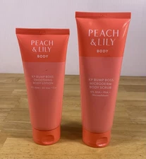 NEW Peach & Lily KP Bump Boss Smoothing Body Lotion & Body Scrub (6 & 8.11 oz)!