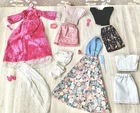 Barbie & Others Doll Clothes Lot With Accessories Most Handmade Vintage 1970s