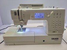 Silver Computerised Sewing Machine 20HD + Manual + Cover + Attachments