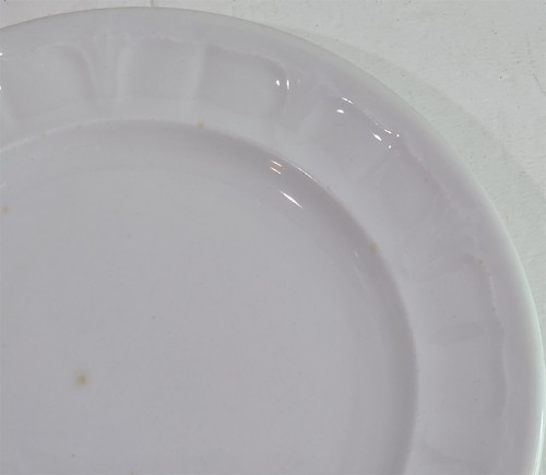 Antique Vtg White Ironstone T&R Boote Sydenham Shape 9 3/8" Dinner Plate #7 - Picture 3 of 12