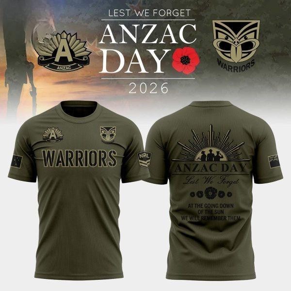 New Zealand Warriors Anzac Day 2026 Shirt | eBay