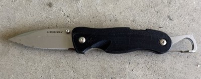 Leatherman Carabiner Crater C33 folding clip Pocket Knife Black Retired