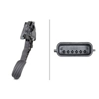 Sensor, Fahrpedalstellung Hella 6PV 009 978-781