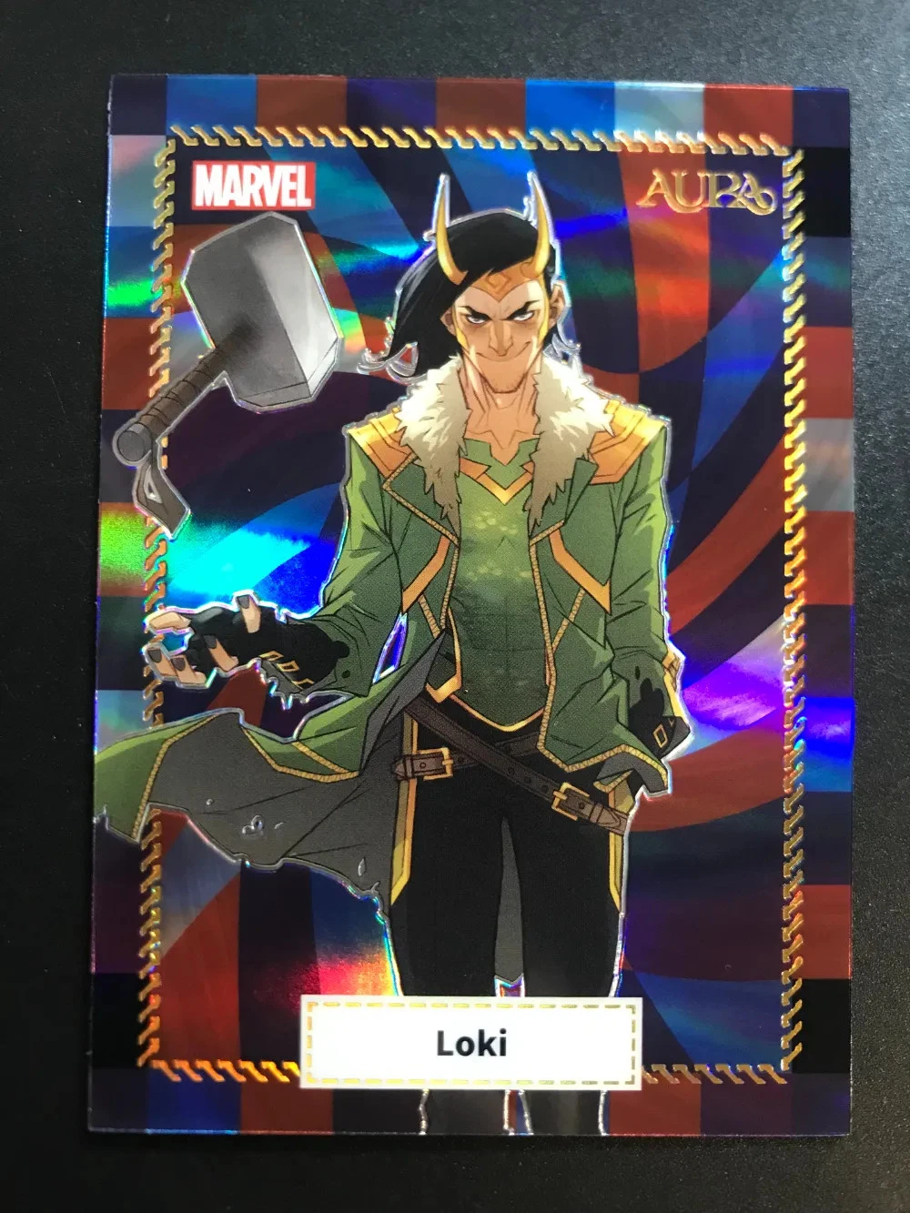 2025 KAKAWOW AURA Marvel Check Refractor #AM-CH-32 Loki 68/75 -II