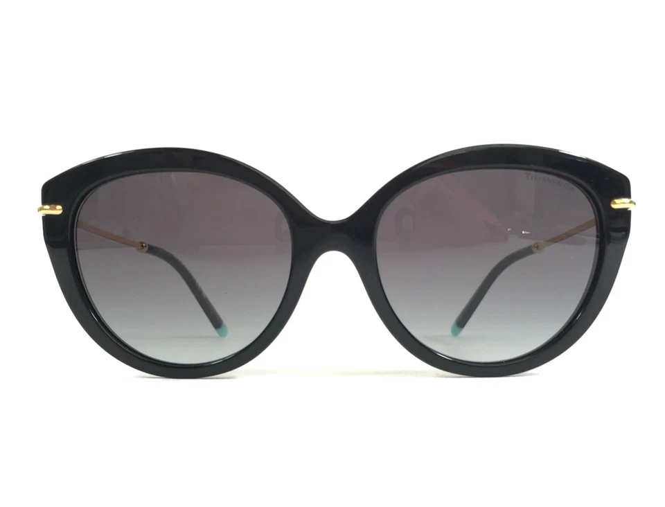 Tiffany & Co. Gafas de sol TF4187 8001/3C negras monturas de ojo de gato con gris degradado Foto 3 de 4