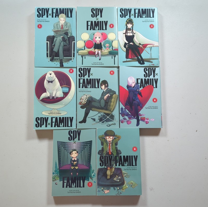 Spy X Family (used) Vol 1 - 8 Manga Lot, 2020 Viz Media, Tatsuya Endo