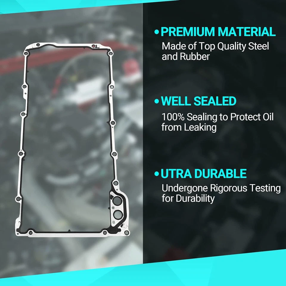 Junta de cárter de aceite y sello principal trasero del motor para Chevy GMC Cadillac 4.8 5.3 5.7 6.0L Foto 4 de 4