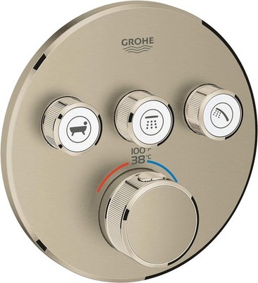 GROHE 29138EN0 Grohtherm Triple-Function Shower Thermostatic Valve Trim Kit