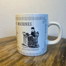 Wheeler & Wilson’s Sewing Machines Coffee Mug Cup Woodruff Beach Iron Works
