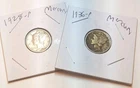 1928-P 1936-P Mercury 90% Silver Dimes Lot of 2 #65
