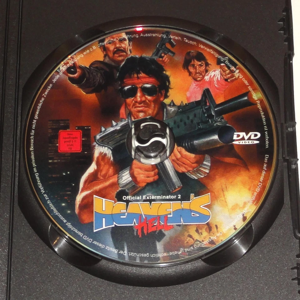 DVD Heavens Hell (1987) Uncut FSK18 ohne Cover wie Ninja Commando + Exterminator - Bild 1 von 1