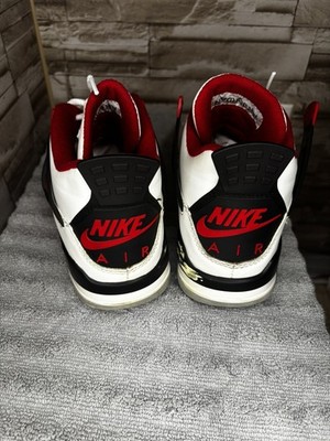 Size 8.5 - Jordan 4 Retro 1999 White Black Red for sale online | eBay