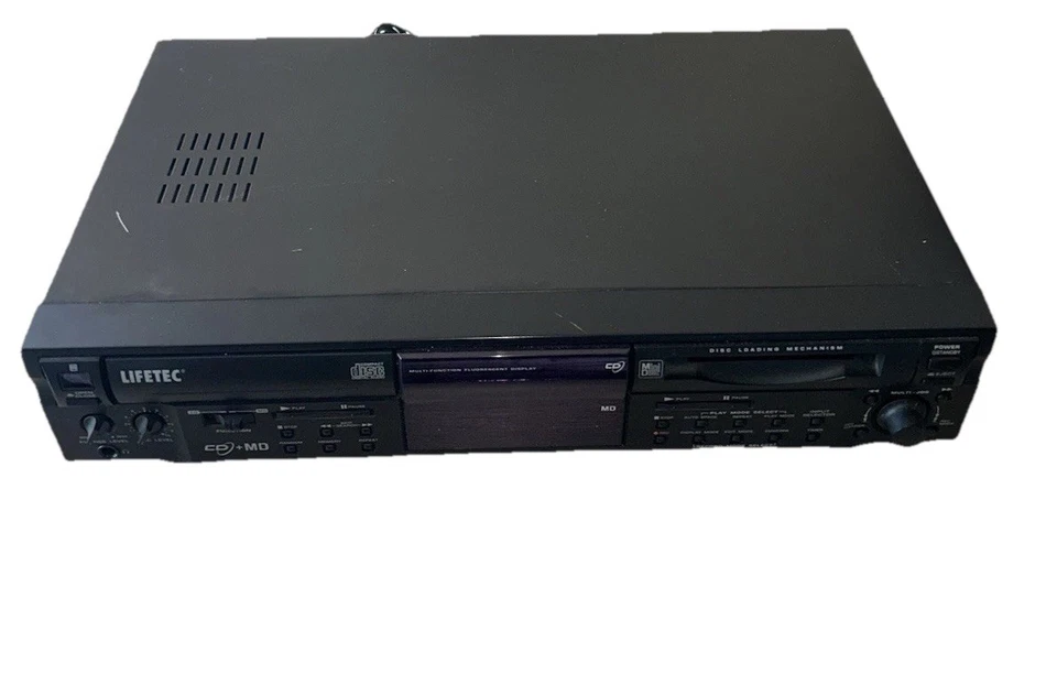 LIFETEC LT8964 CD MD KOMBIGERÄT CD-Player + MD-Recorder MiniDisc Retro HiFi Top