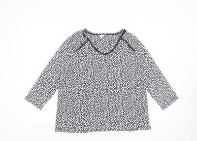 Spiritblaue Tunika-Bluse Damen UK-Größe 14