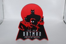 Batman, The New Batman Adventures Series Insegna Logo Stampato in 3D Parete Scrivania Scaffale Ar