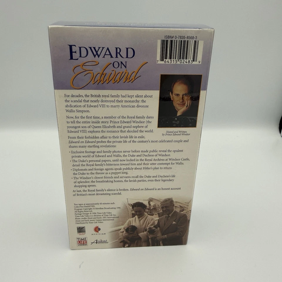 Edward on Edward (VHS, 1996) Prince Edward Windsor Royal Scandal Time Life Video - Image 3 of 4
