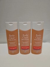 3x Neutrogena Body Clear Body Scrub Acne Treatment 8.5oz NEW