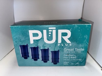 Pur Plus Faucet Mount Replacement Filter 4-pack, Genuine Pur Filter, 3-in-1