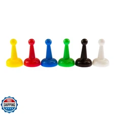 Super Z Outlet Assorted 1" Inch Multi-Color Pawns Pieces for Board Games, Com