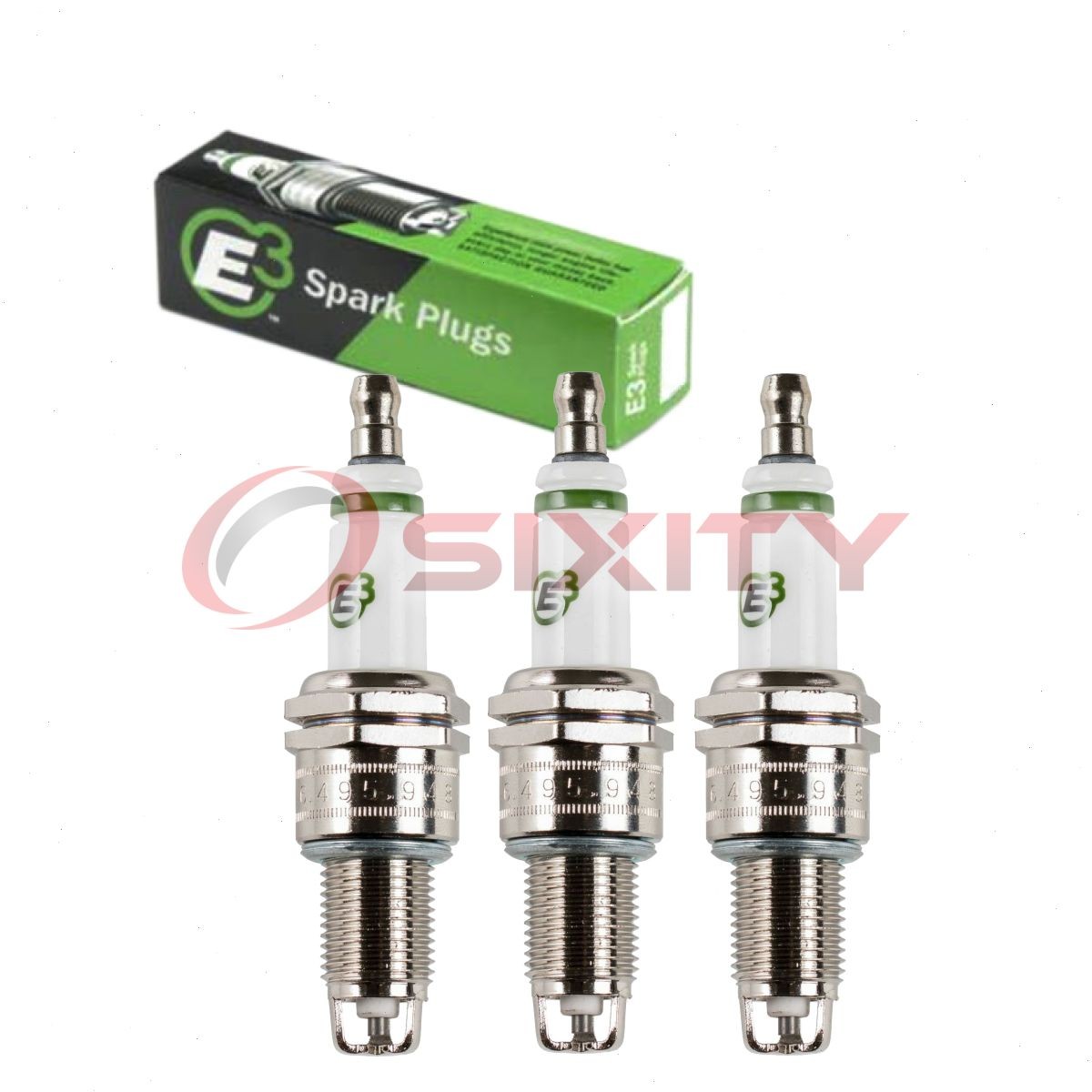 3 pc E3 Spark Plugs for 1985-1988 Chevrolet Sprint 1.0L L3 Ignition Wire zp