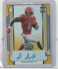 2021 Leaf Metal Draft Stevie Scott Gold auto RC - 1/1 #2
