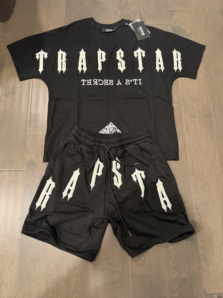 TRAPSTAR ブラック Tシャツ ショートパンツ セットアップ M TrapStar Set Black/Red size M T-shirt +Short | eBay