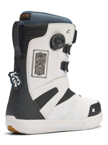 K2 Overdraft Men's Snowboard Boots, White, M10.5 MY26 - Image 4 of 4