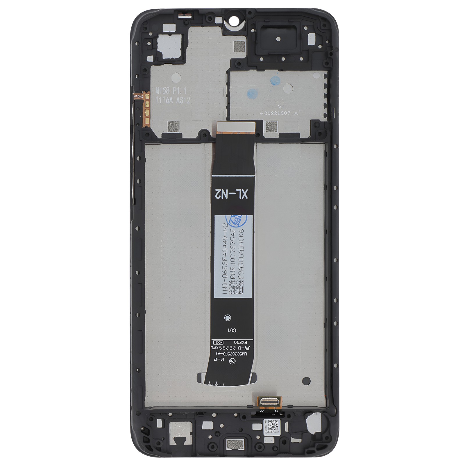 Réparer l'écran cassé de Redmi A2 grâce au bloc LCD complet et tactile noir