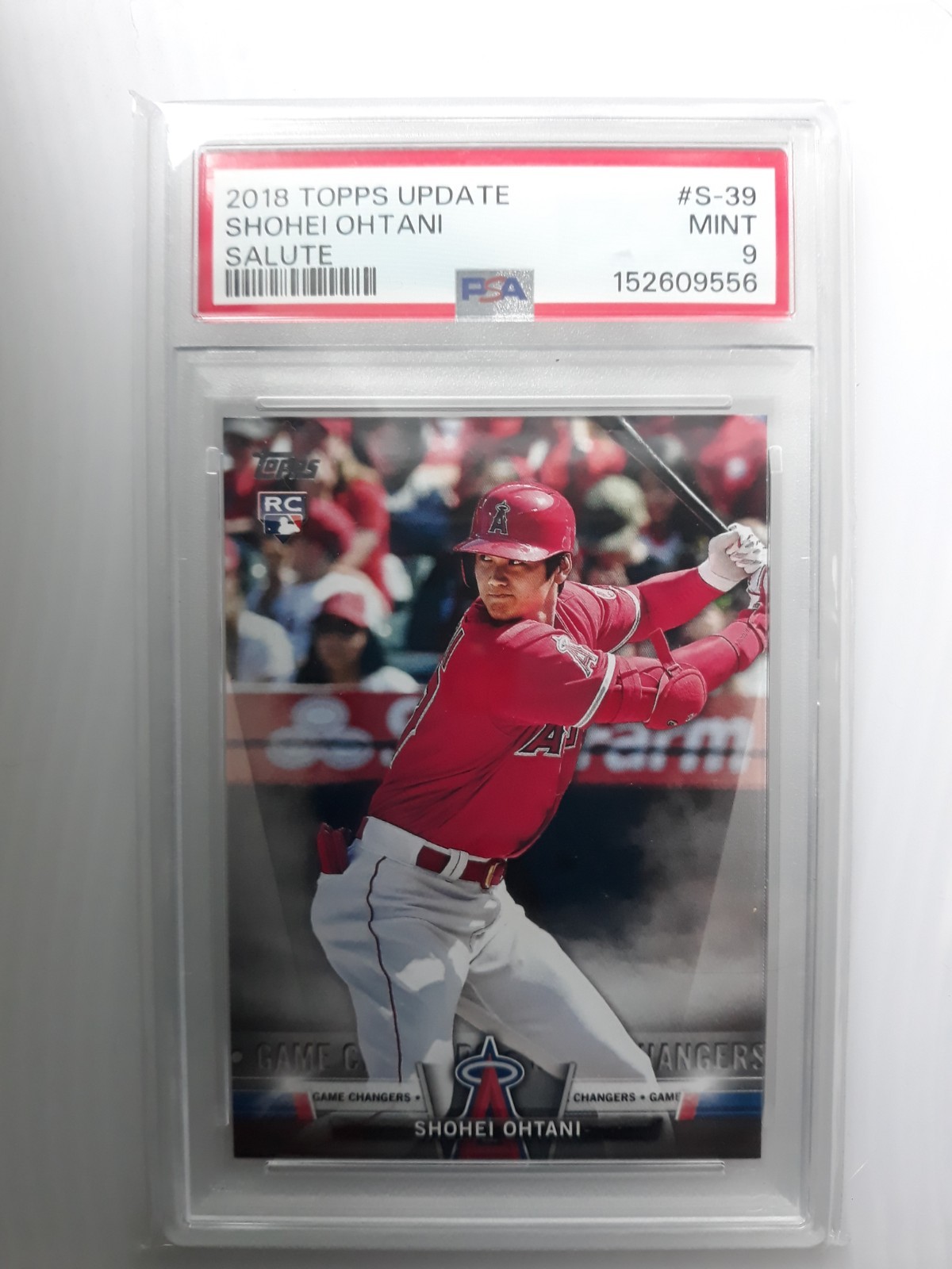 2018 TOPPS UPDATE SHOHEI OHTANI SALUTE #S-39. PSA 9!!! view 2