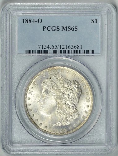 1884-O  PCGS  MS65 Gem Morgan Dollar  *  New Orleans Mint  *  #12165681