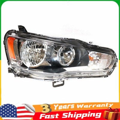 For Mitsubishi Lancer 2008-2017 right Side Headlight Black Housing Head Lamp RH