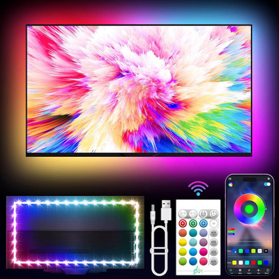 LED Lights for TV, 16.4Ft TV LED Backlight for 45-75 Inch Tvs, RGB TV Backlight