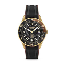 Montblanc Iced Sea Automatic Date Black Rubber Strap Watch MB133300