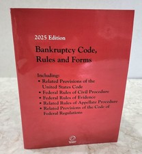 Bankruptcy Code and Rules 2025 Edition Thomson Reuters - NEW
