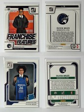 2026 WNBA Panini Olivia Miles RC 2-Card Lot Rated Rookie Franchise Features ROY