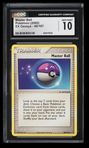 Master Ball graded CGC 10 for sale on eBay