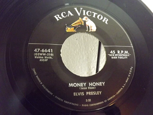Elvis Presley - Money Honey/One Sided Love Affair - RCA #47-6641 Silver Line Lbl