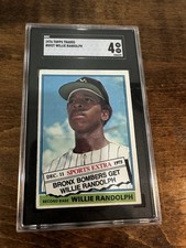 1976 Topps Traded W. Randolph #592T (RC). Graded 4 VG EX Free Shipping.