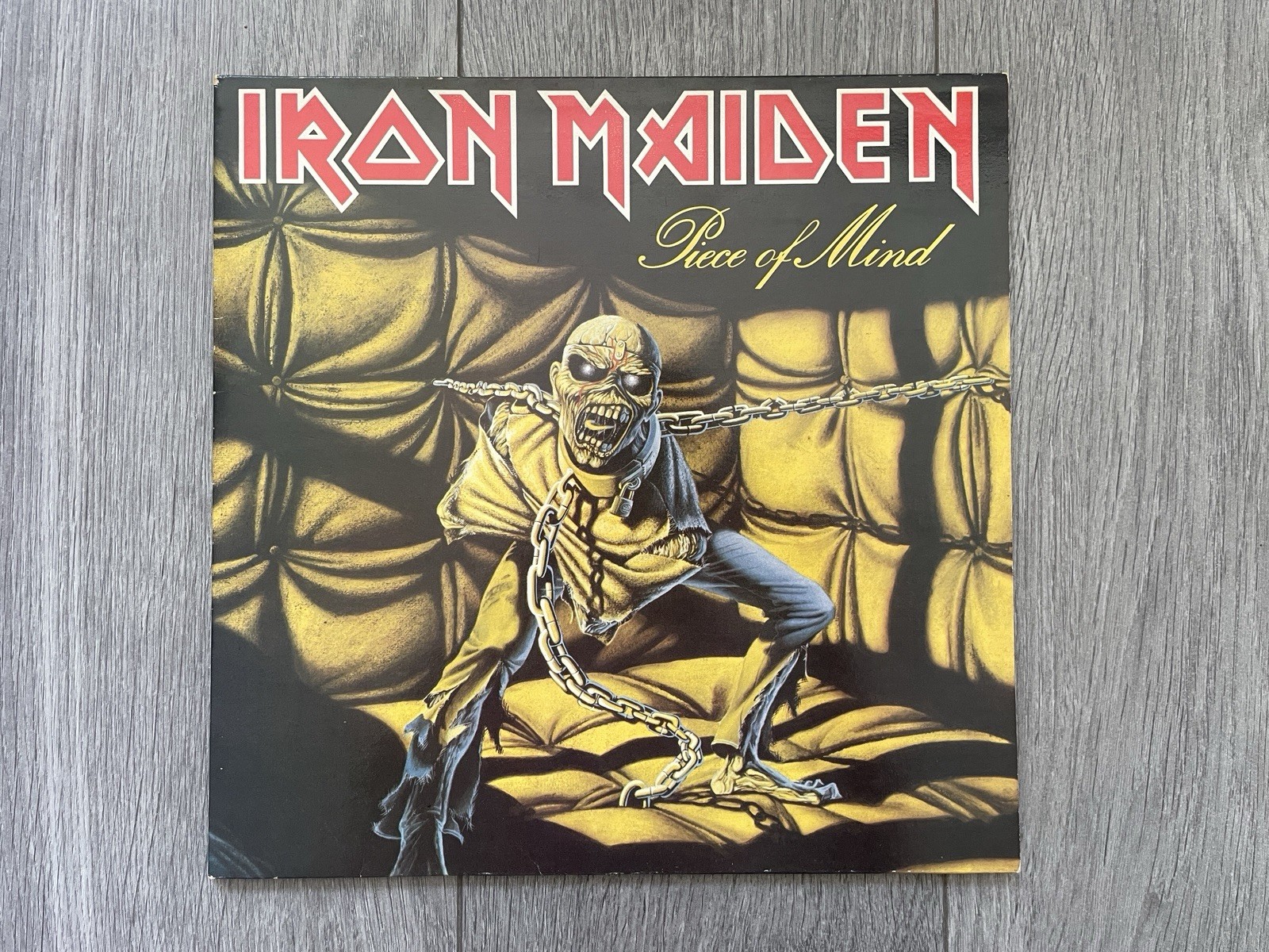 Iron Maiden Piece Of Mind LP UK 1st Press 1983 EMI EMA 800 A-2U B-1U Great 