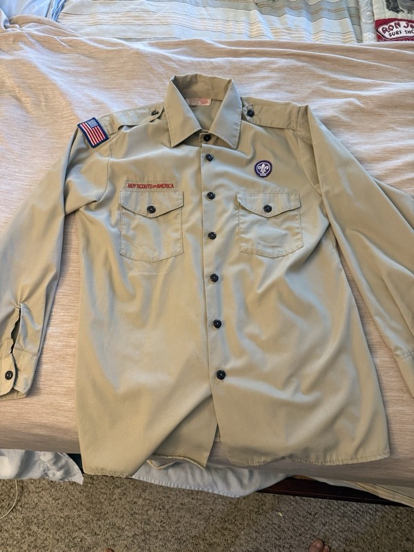 Boy Scout Uniform Long-sleeve Shirt — Medium — Perfect For Summer Camp!