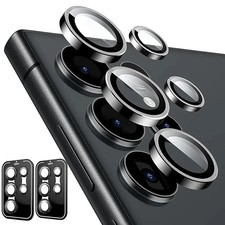 For Samsung Galaxy S23 S24 S25 S26 Ultra Plus Metal Rings Camera Lens Protector