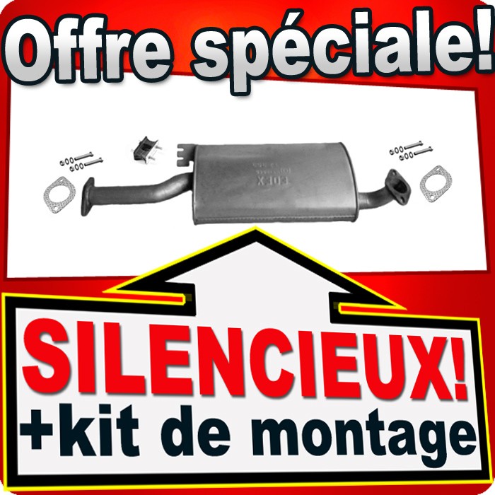 Silencieux intermédiaire Opel Frontera B résout les fuites gaz V6 LWB 1998