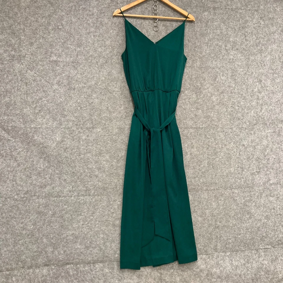 Mono H&M para mujer talla 10 verde bolsillos cinturón sin mangas pierna ancha 33831 Foto 2 de 4