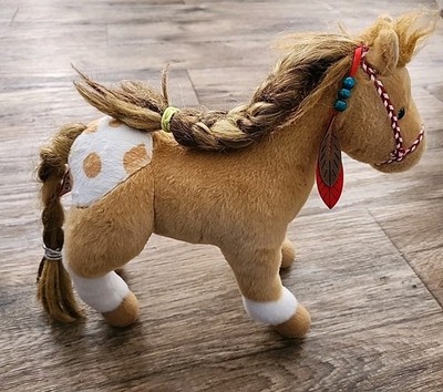 Douglas Cuddle Toy  Horse Pony Plush Native American Appaloosa Feather Stuffed 