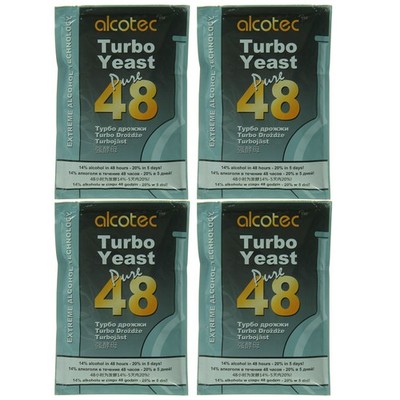 Alcotec 48 Hour Turbo Yeast | Brewers Yeast Powder| Wine Yeast for Wine Makin...