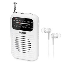 PRUNUS J-777 Pocket Radios Portable AM FM Small Walkman Radio with Reception, 2