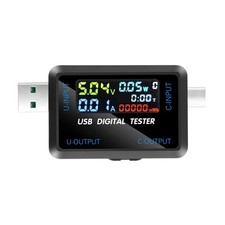 1PC USB C Digital Multimeter Tester for Voltage Current Capacity Resistance Test