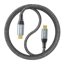 USB C Cable 3ft, USB C 3.2 Gen 2X2 Cable, 4K Monitor Video 3FT Black Straight