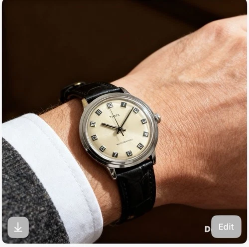 VINTAGE TIMEX MARLIN MECHANICAL WATCH MADE IN GREAT BRITAIN 1974