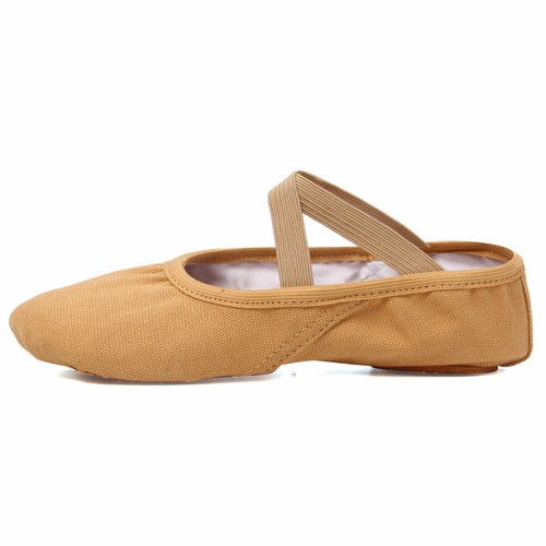 Ballet Shoes Kids Girls JAZZ Dance Canvas Split Sole Flats Child & Adult Sizes - Picture 26 of 27